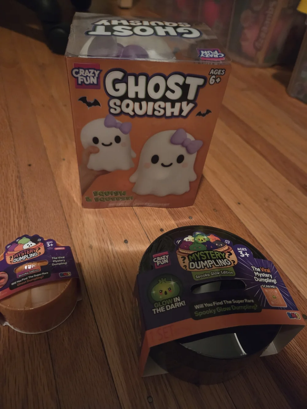 Ghost Squishy, Spooky Mystery Dumpling & 1 Mini Ghost Dumpling-RMS (Five Below)